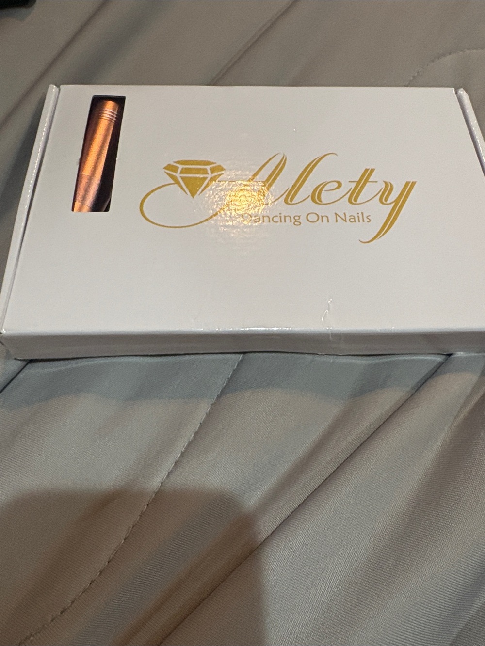 Source Unknown Metallic Rose Gold Nail Drill Pen
